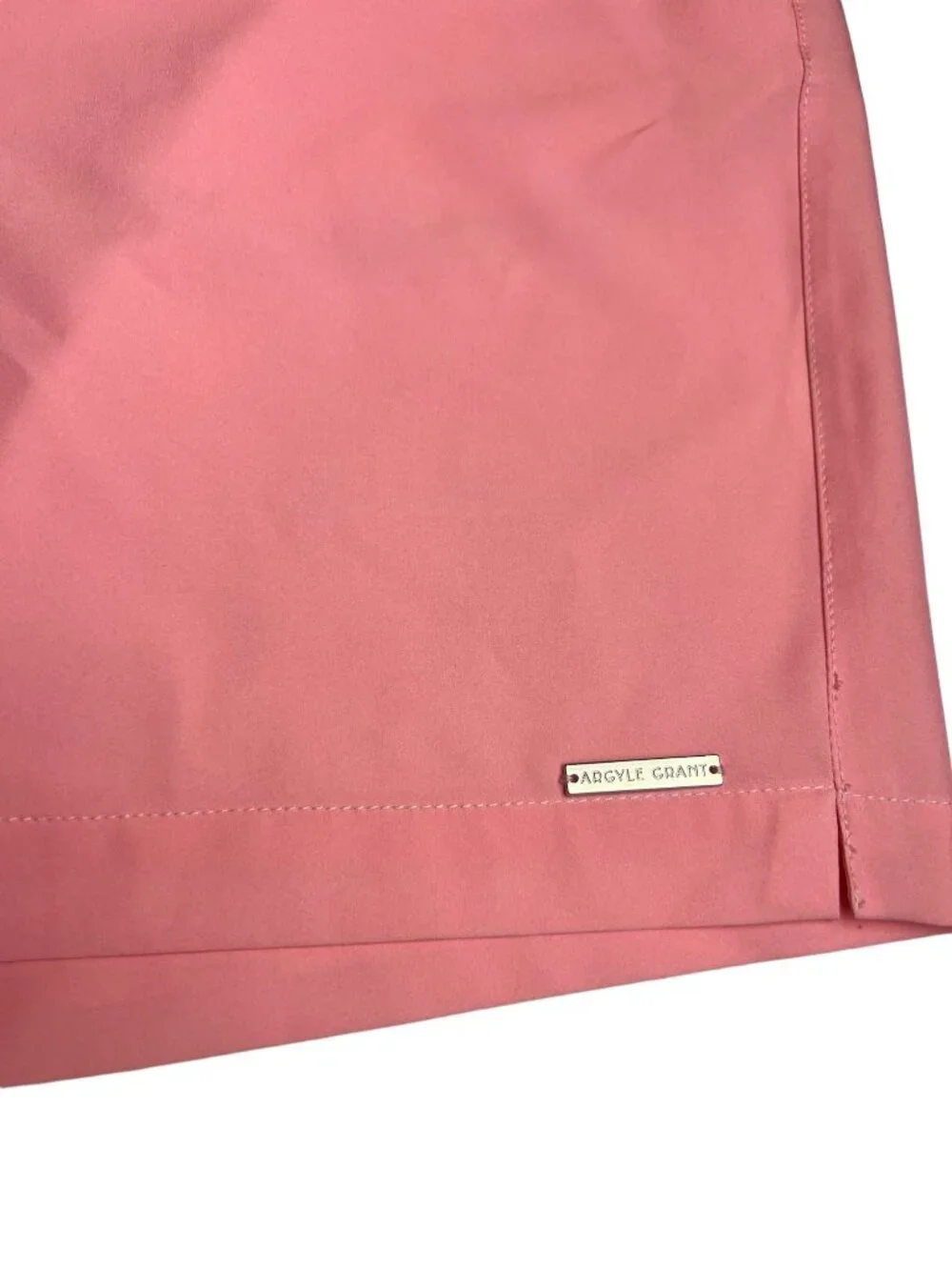 New Men's Argyle Grant pink swim trunks size 38